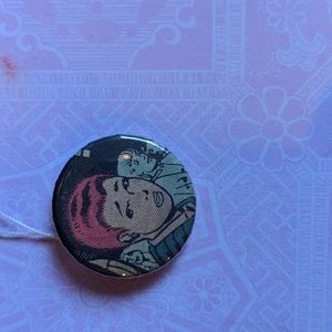 Pin made from vintage new mutants comic